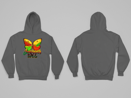 Juneteenth 1865 Butterfly Hoodie