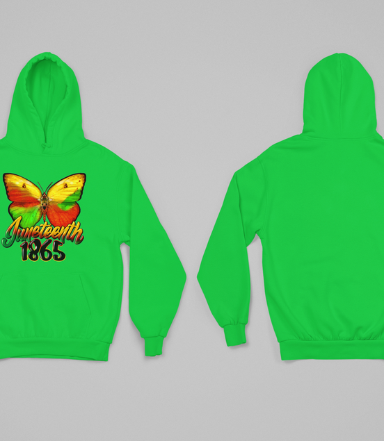 Juneteenth 1865 Butterfly Hoodie