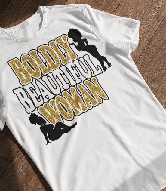 Boldly Beautiful Woman T-Shirt - Plus Size Empowerment Tee | Eminence Clothing