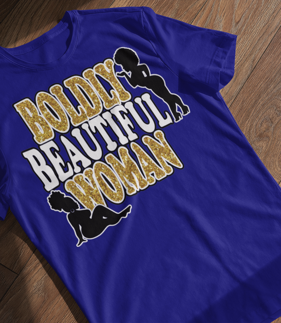 Boldly Beautiful Woman T-Shirt - Plus Size Empowerment Tee | Eminence Clothing