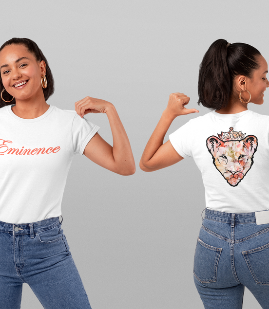Lioness Rose Flower T-Shirt