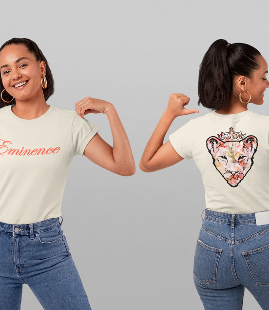 Lioness Rose Flower T-Shirt