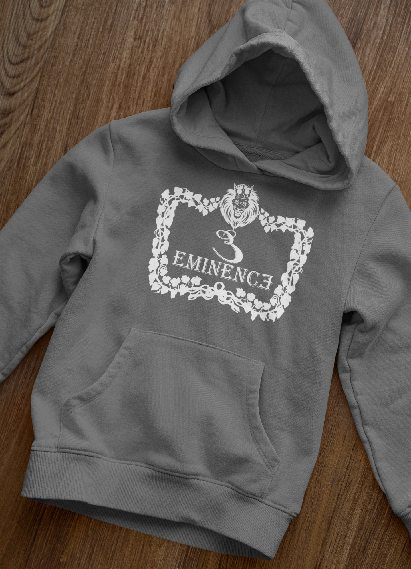 Eminence Lion Wreath Hoodie - Bold Graphic Hoodie | Eminence Clothing