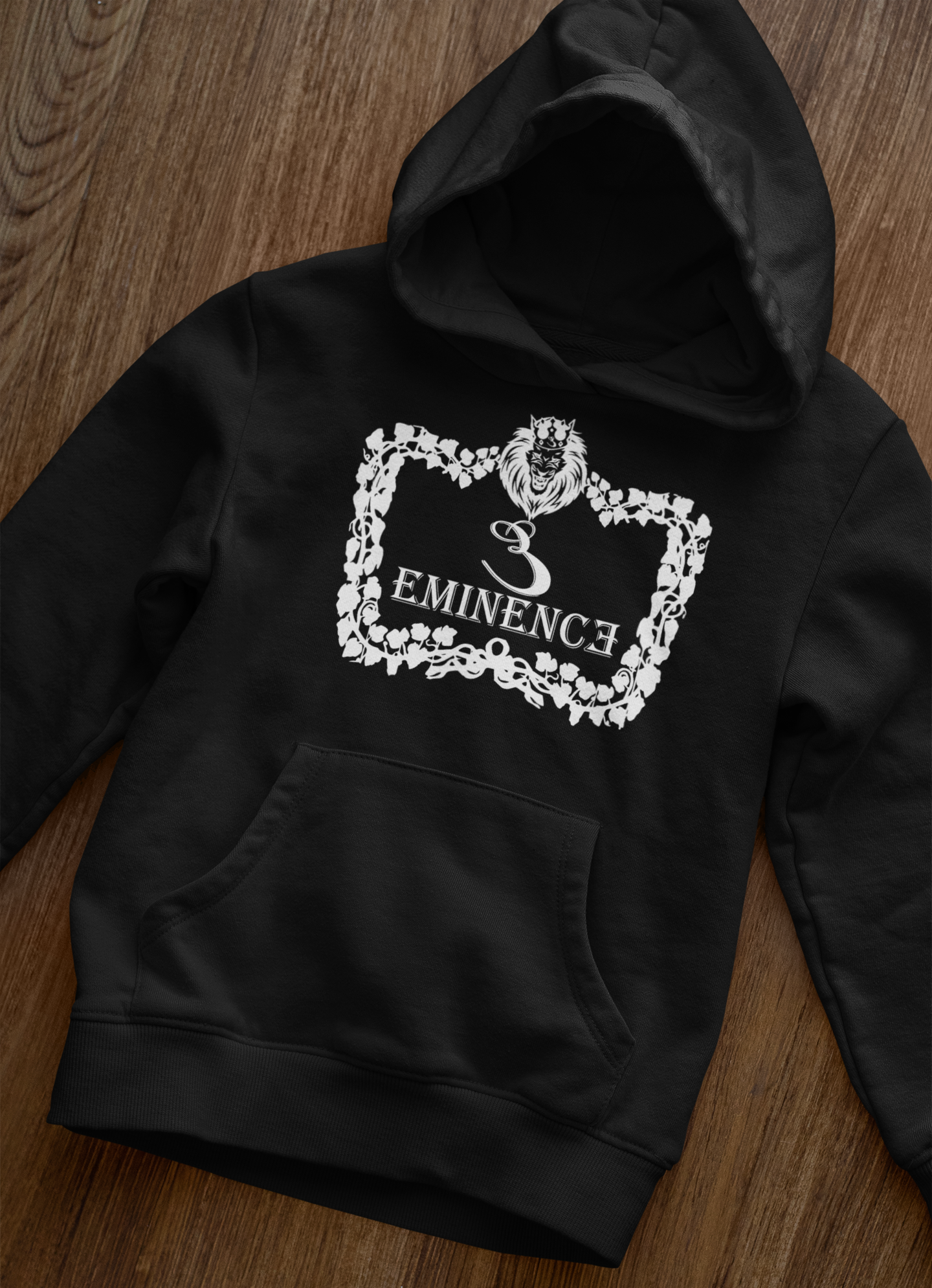 Eminence Lion Wreath Hoodie - Bold Graphic Hoodie | Eminence Clothing