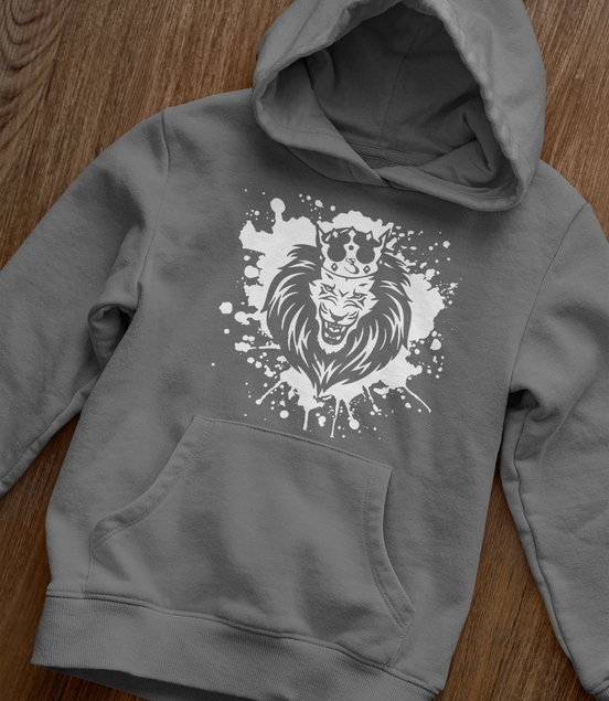 Lion Splatter Paint Hoodie