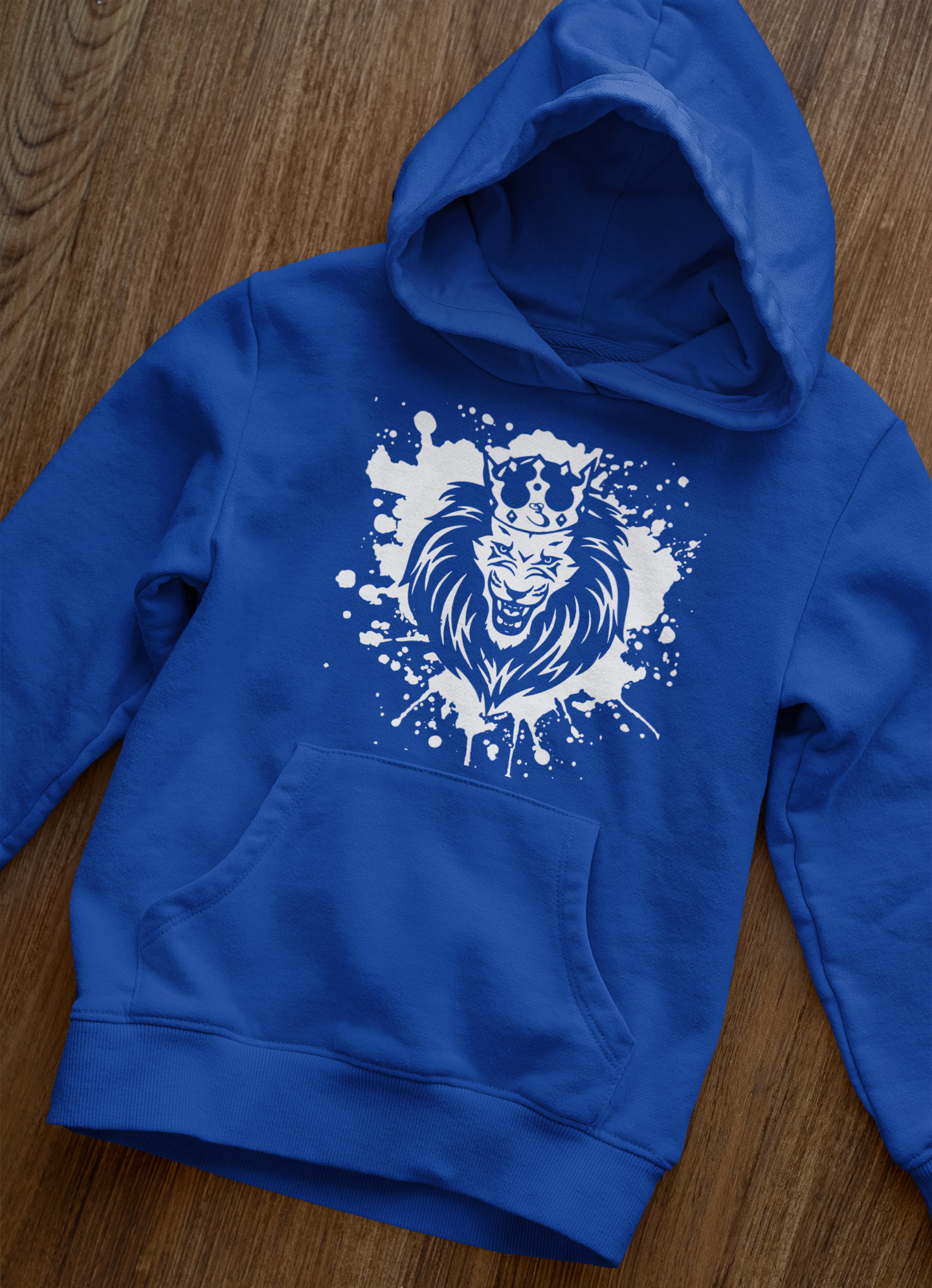 Lion Splatter Paint Hoodie