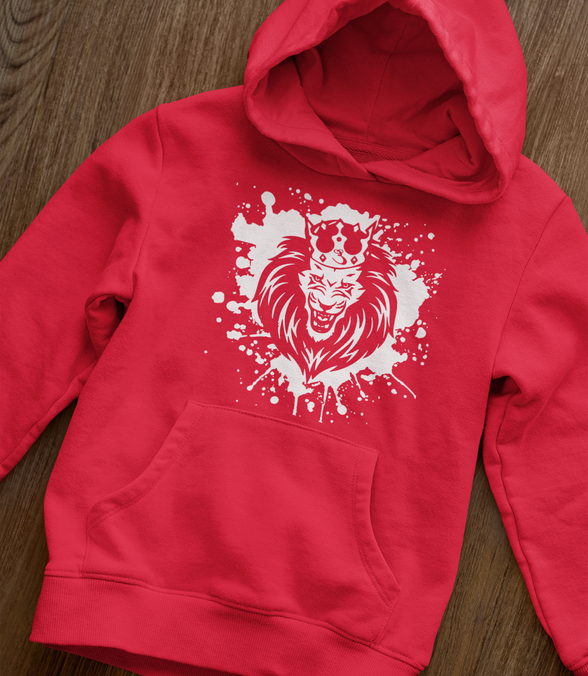 Lion Splatter Paint Hoodie