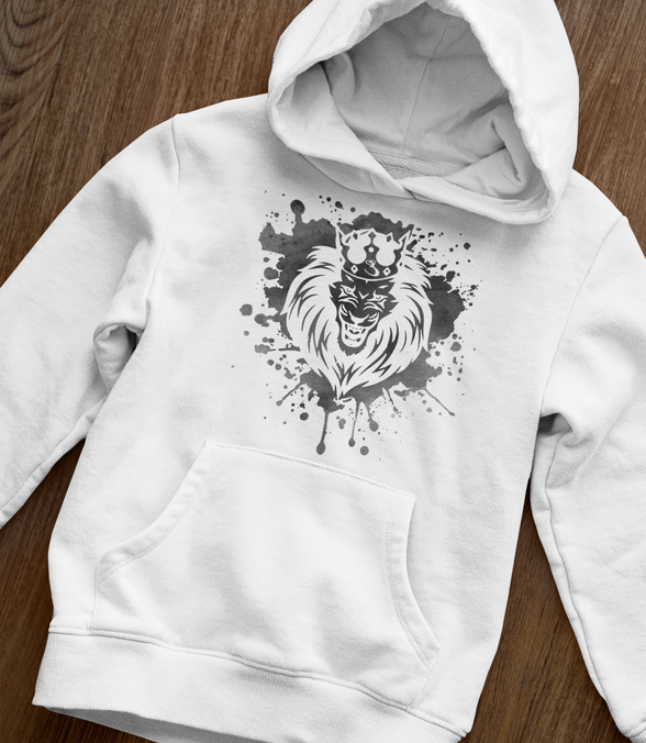Lion Splatter Paint Hoodie