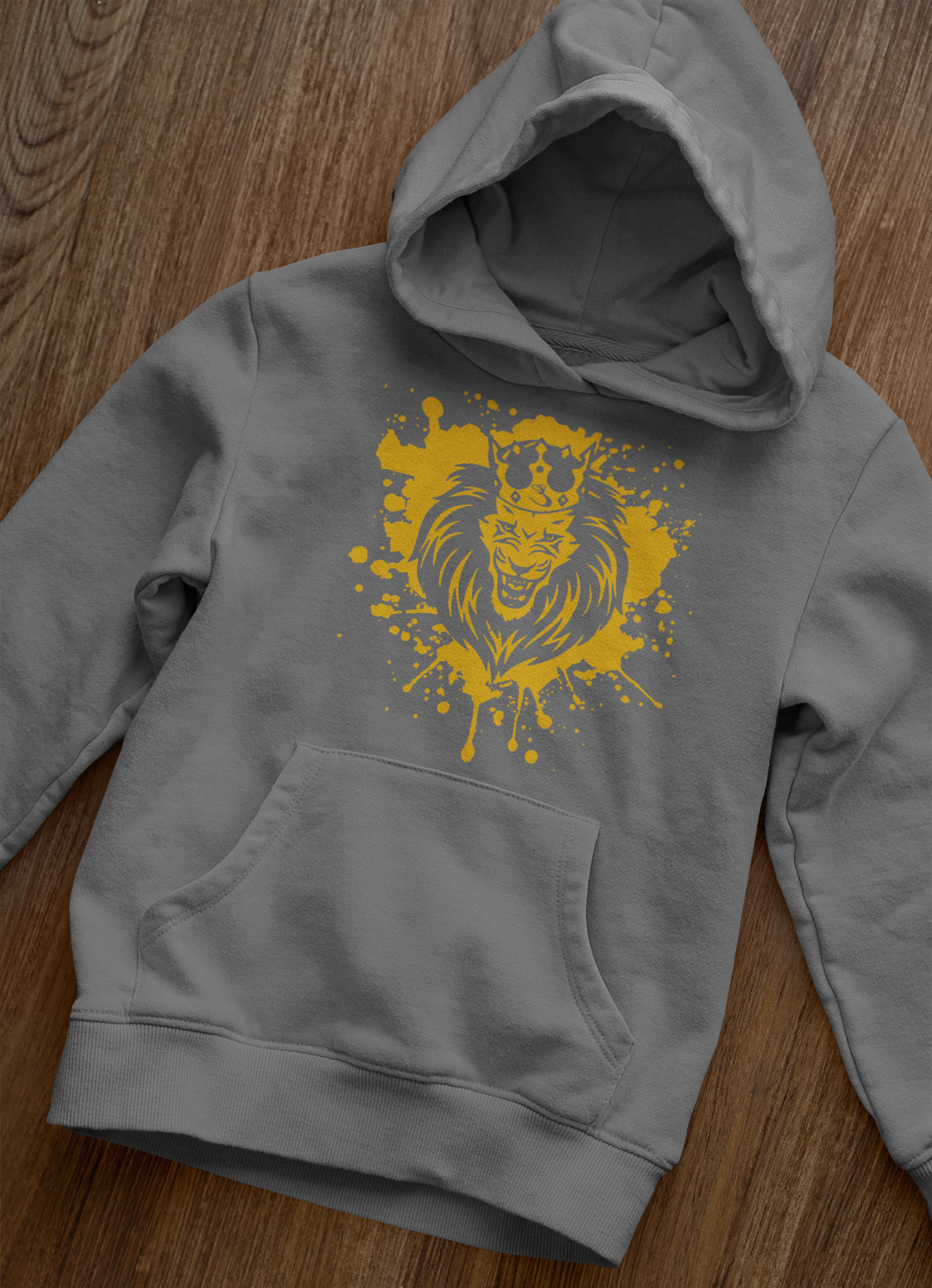 Lion Splatter Paint Hoodie
