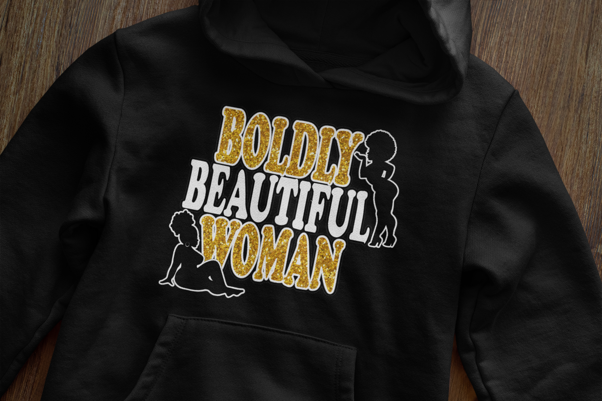 Boldly Beautiful Woman Hoodie - Plus Size Empowerment Hoodie | Eminence Clothing