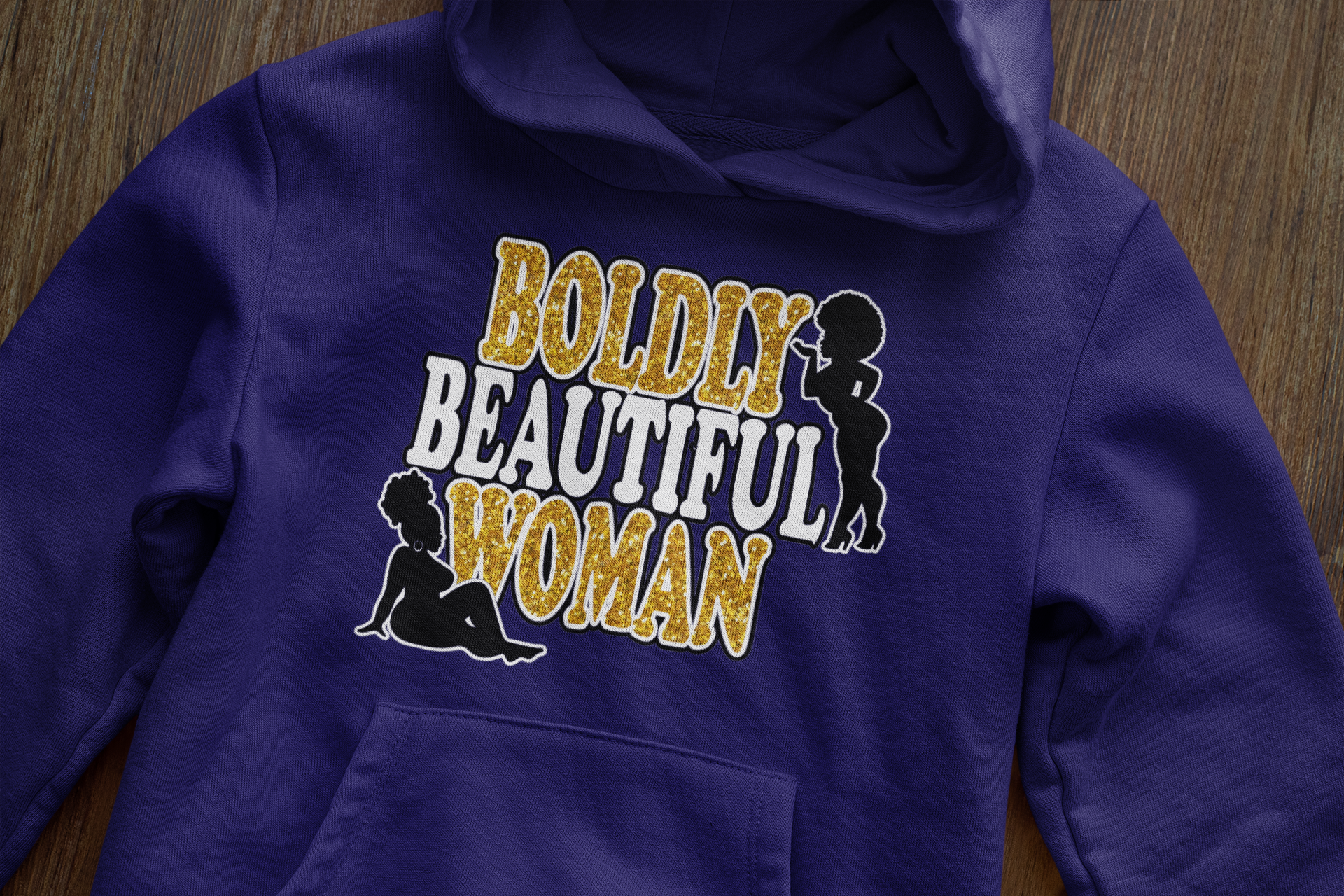 Boldly Beautiful Woman Hoodie - Plus Size Empowerment Hoodie | Eminence Clothing