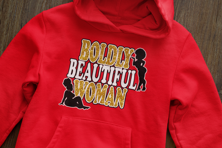 Boldly Beautiful Woman Hoodie - Plus Size Empowerment Hoodie | Eminence Clothing