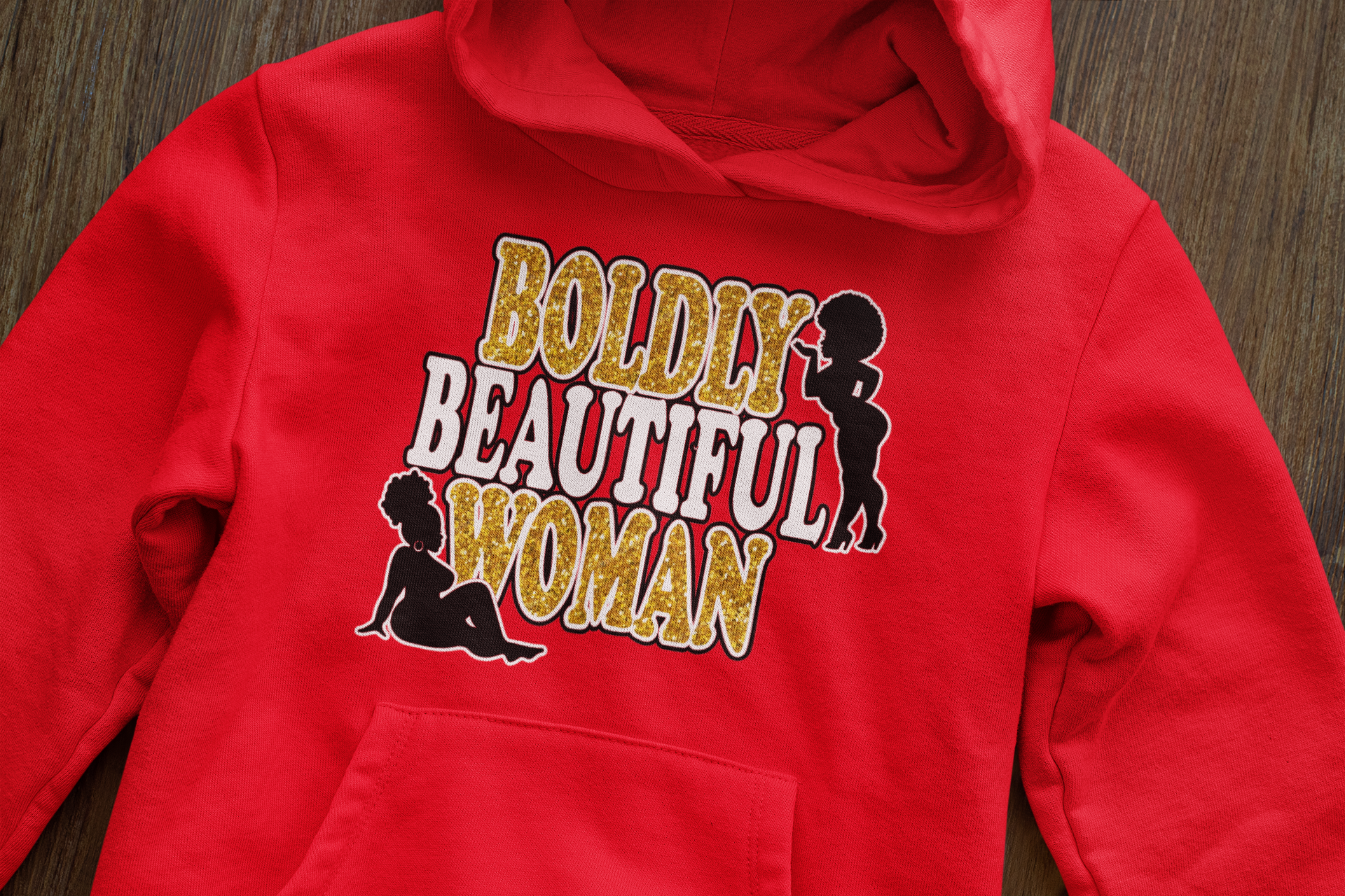 Boldly Beautiful Woman Hoodie - Plus Size Empowerment Hoodie | Eminence Clothing