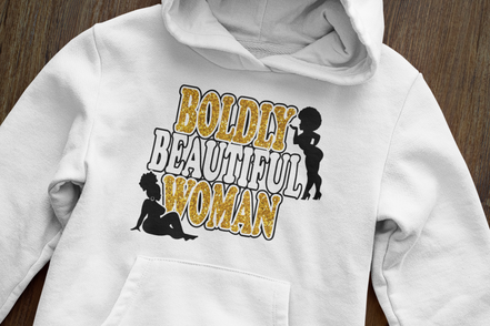 Boldly Beautiful Woman Hoodie - Plus Size Empowerment Hoodie | Eminence Clothing