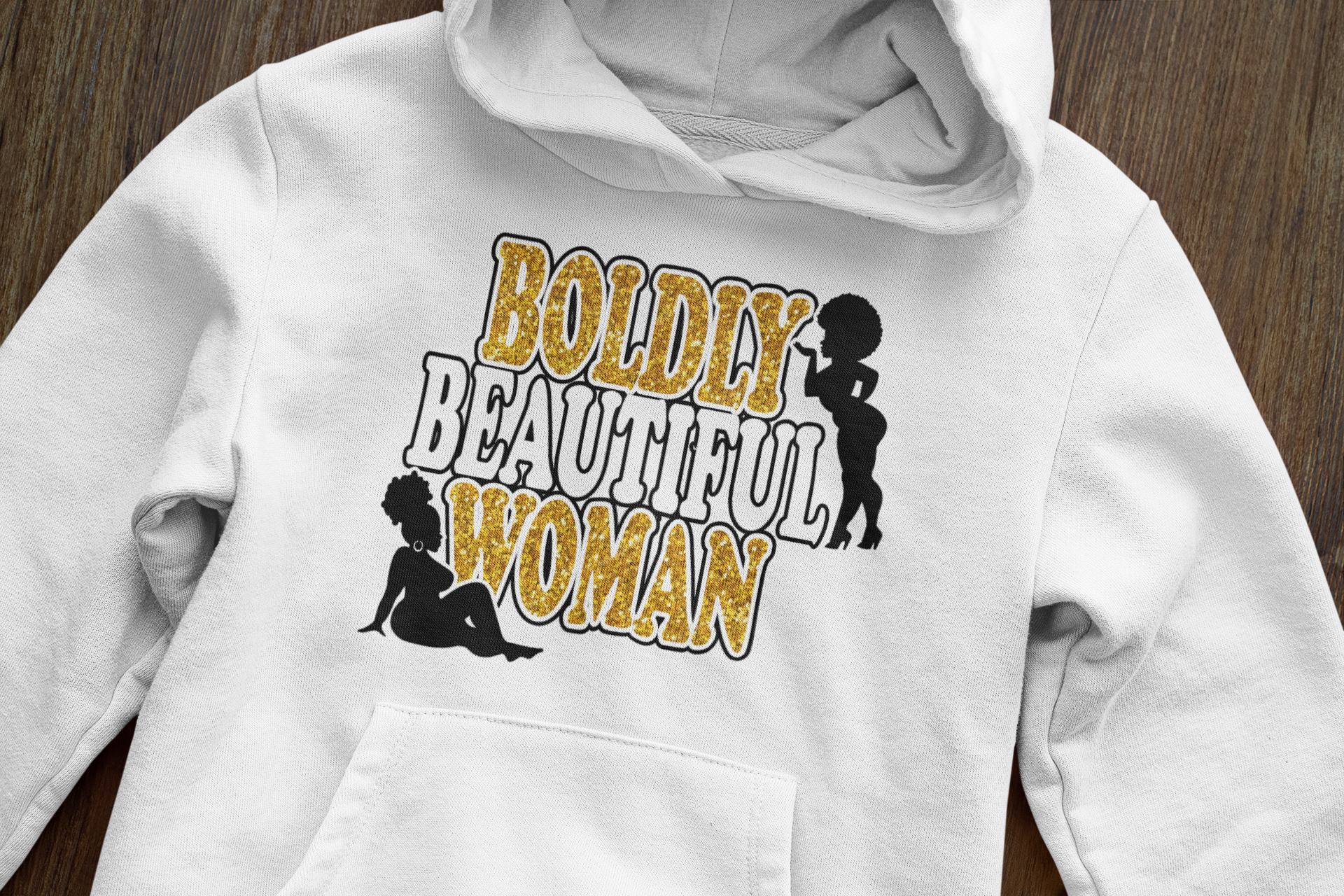 Boldly Beautiful Woman Hoodie - Plus Size Empowerment Hoodie | Eminence Clothing