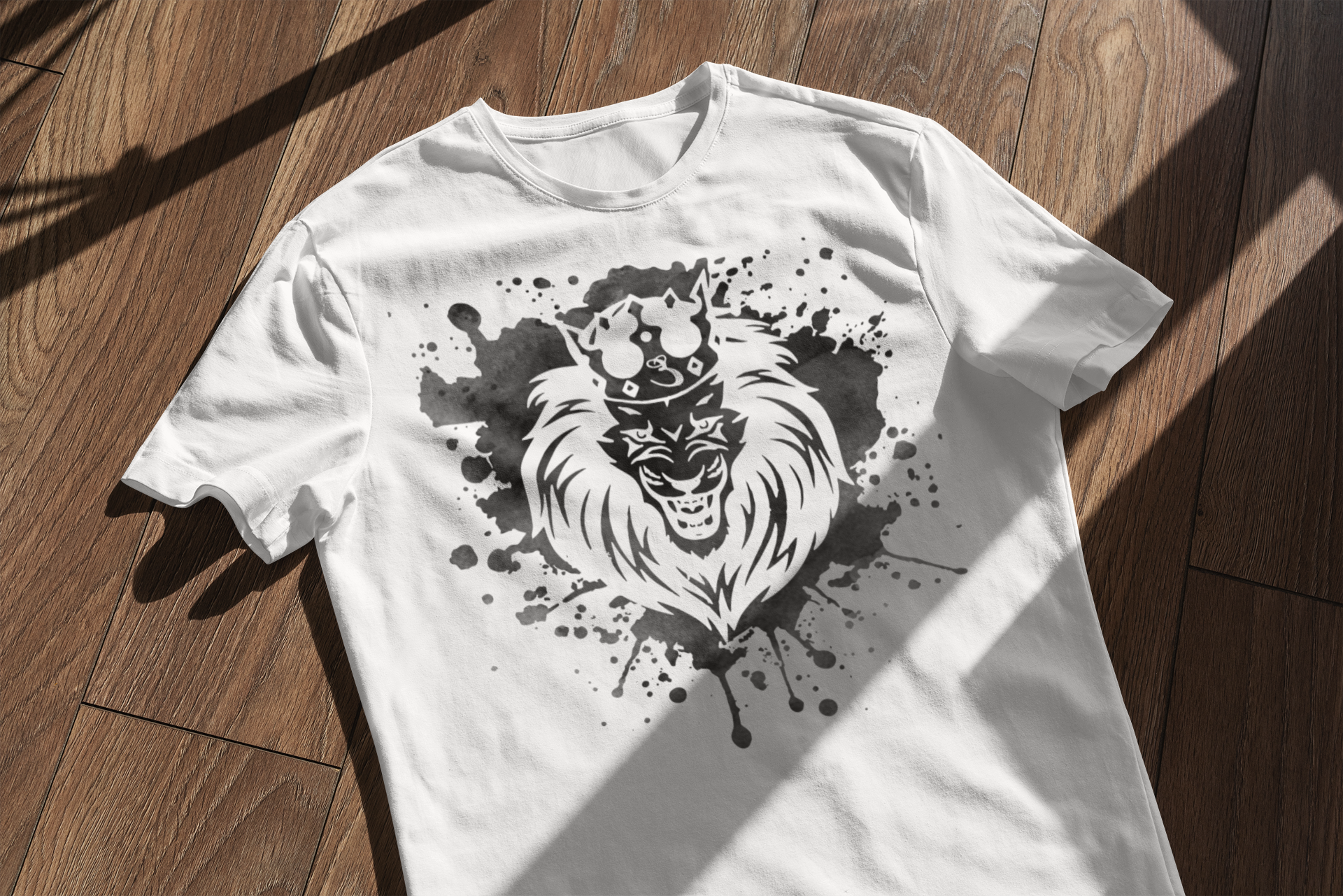 Lion Splatter Paint